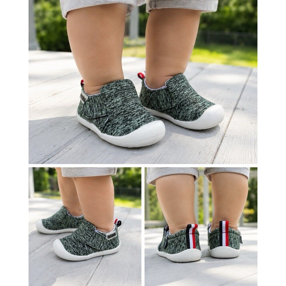 Baby Toddler Green Knit Shoes Approx US Size 4-5